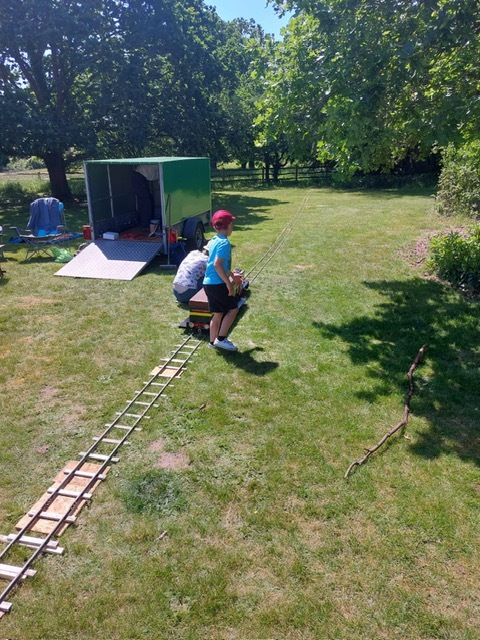 Test run for the little train.